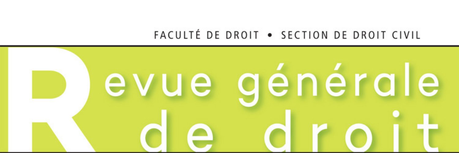 RevueGénéraleDeDroit banner