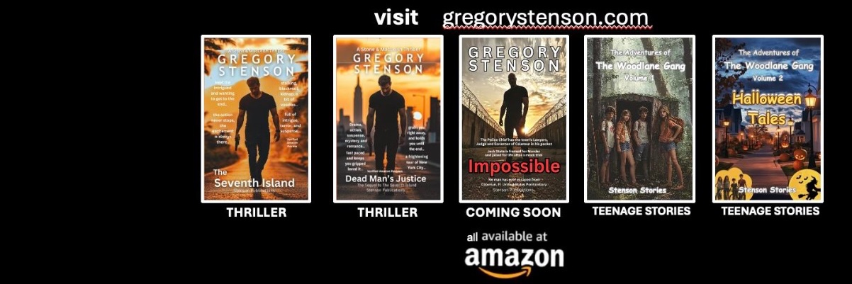 Barry Evans writing as Gregory Stenson banner