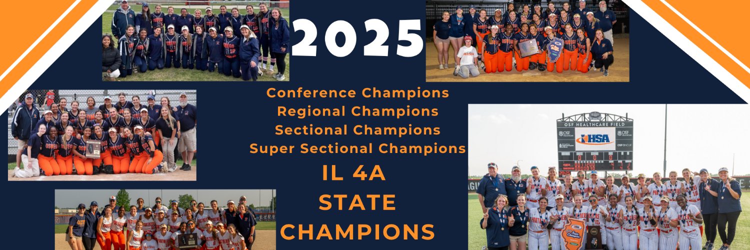 Oswego Softball's banner
