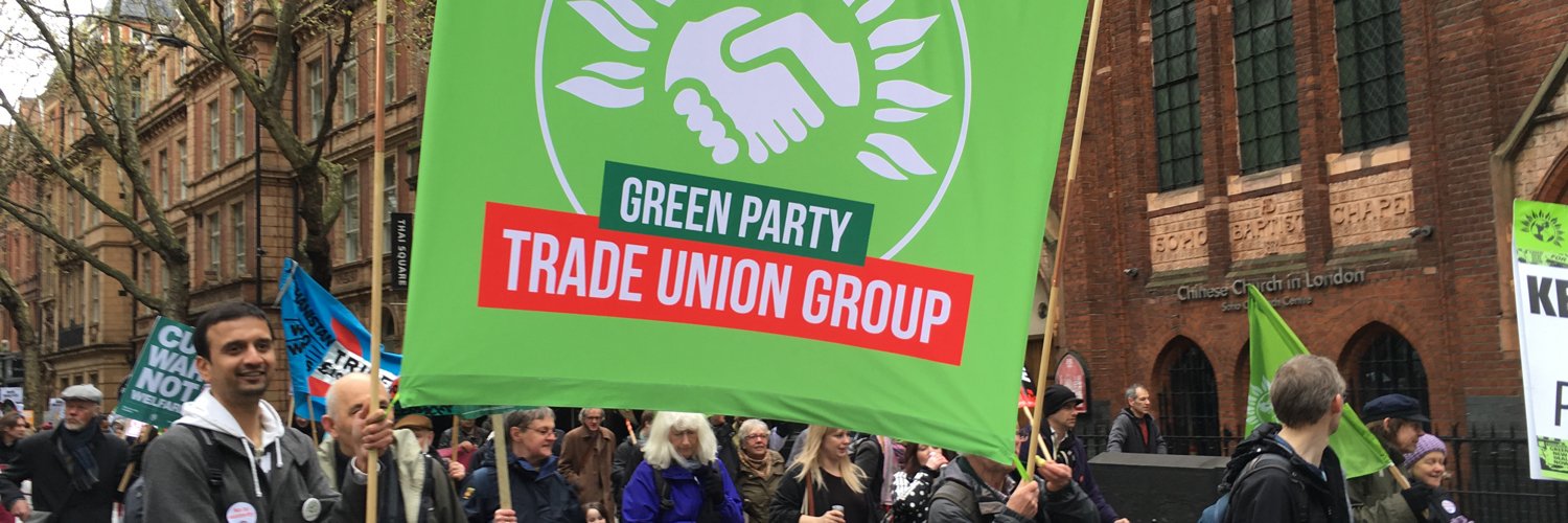 Green Party Trade Union Group banner