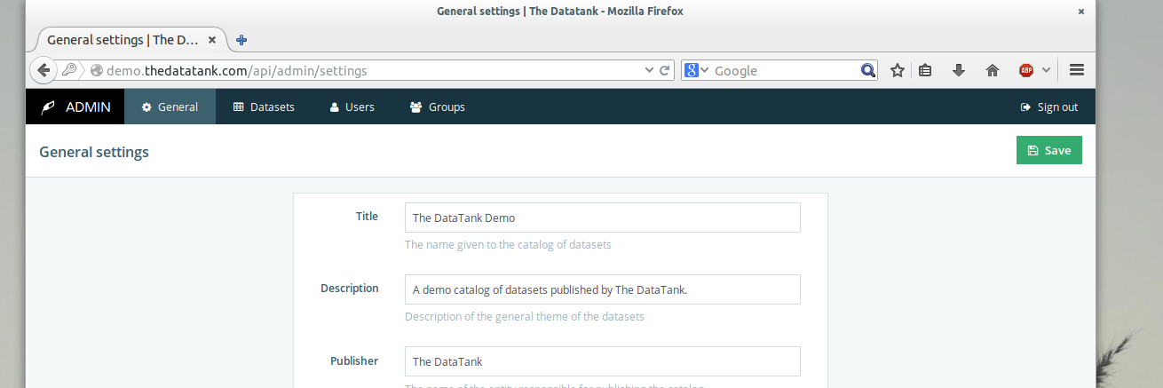 The DataTank banner