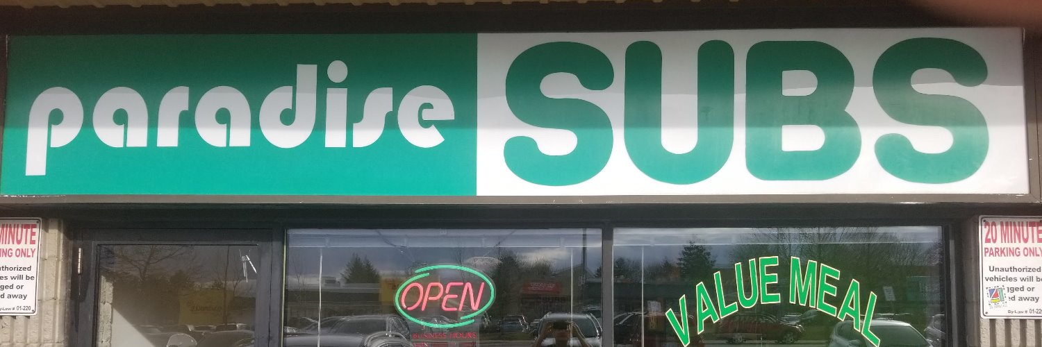 Paradise Subs banner