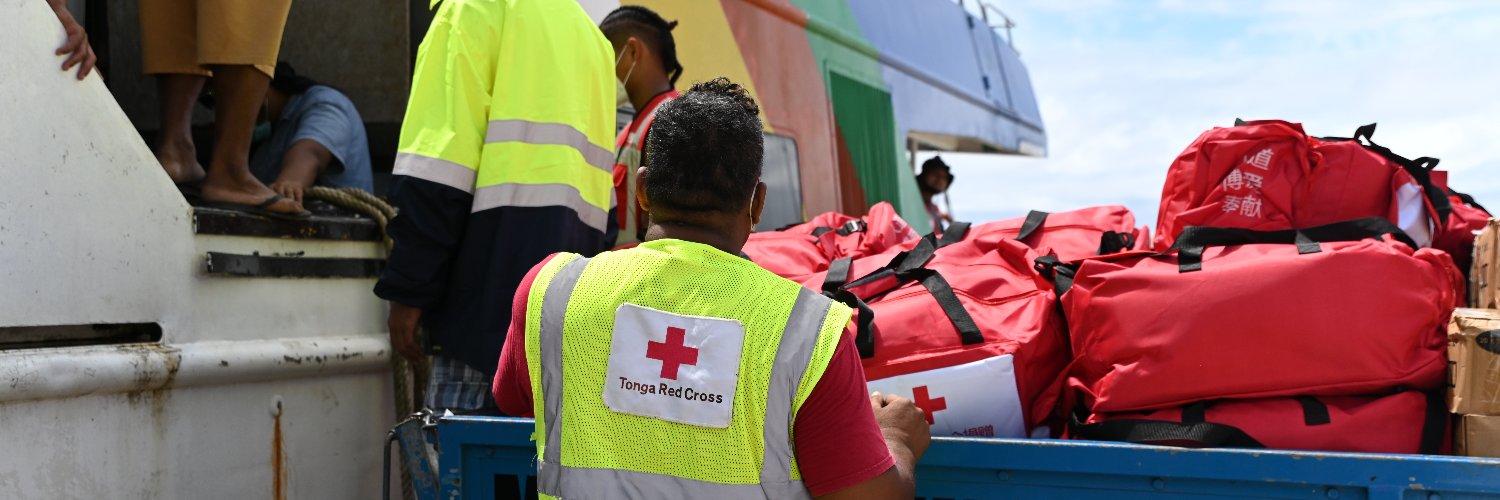 Tonga Red Cross banner