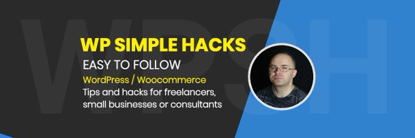 WpSimpleHacks Profile Banner