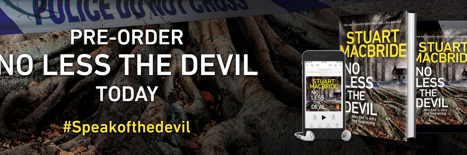 Stuart MacBride is not Tweeting any more banner