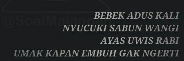 SoalMalangan Profile Banner