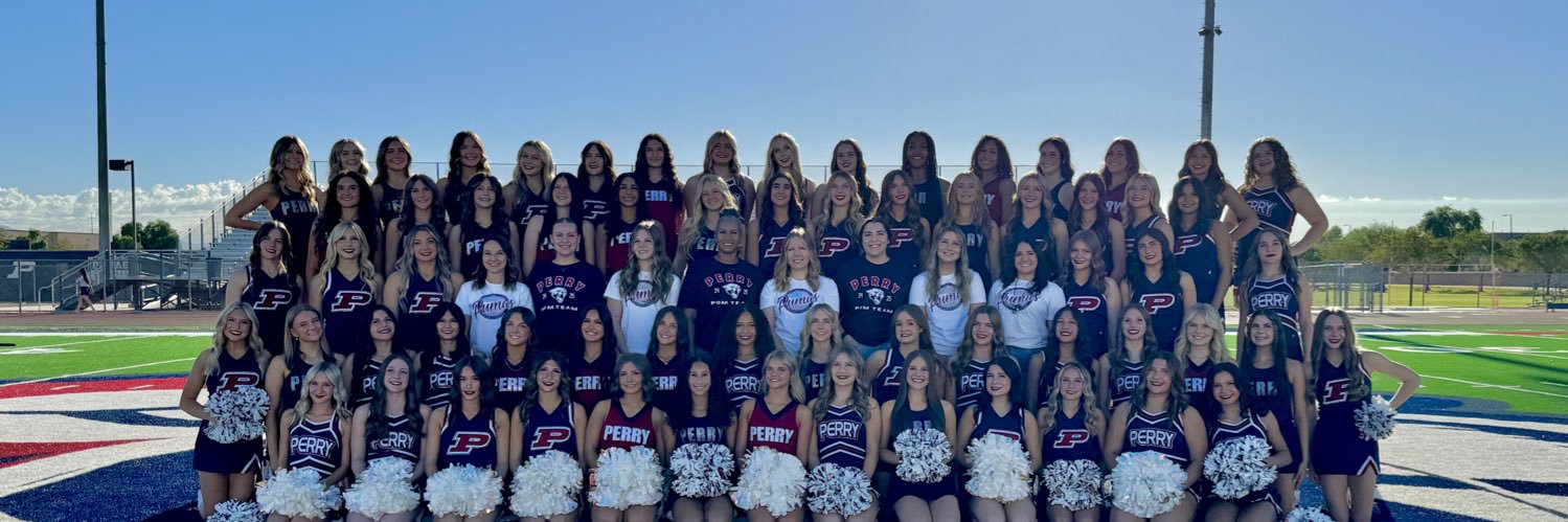 Perry Pom & Cheer banner