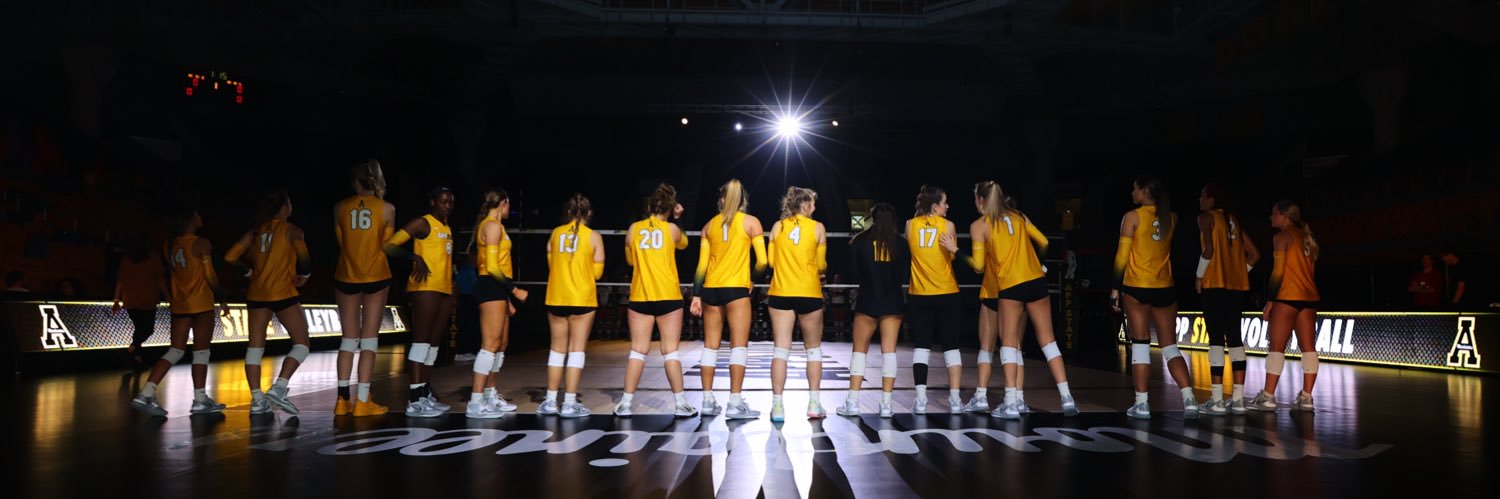 App State Volleyball banner