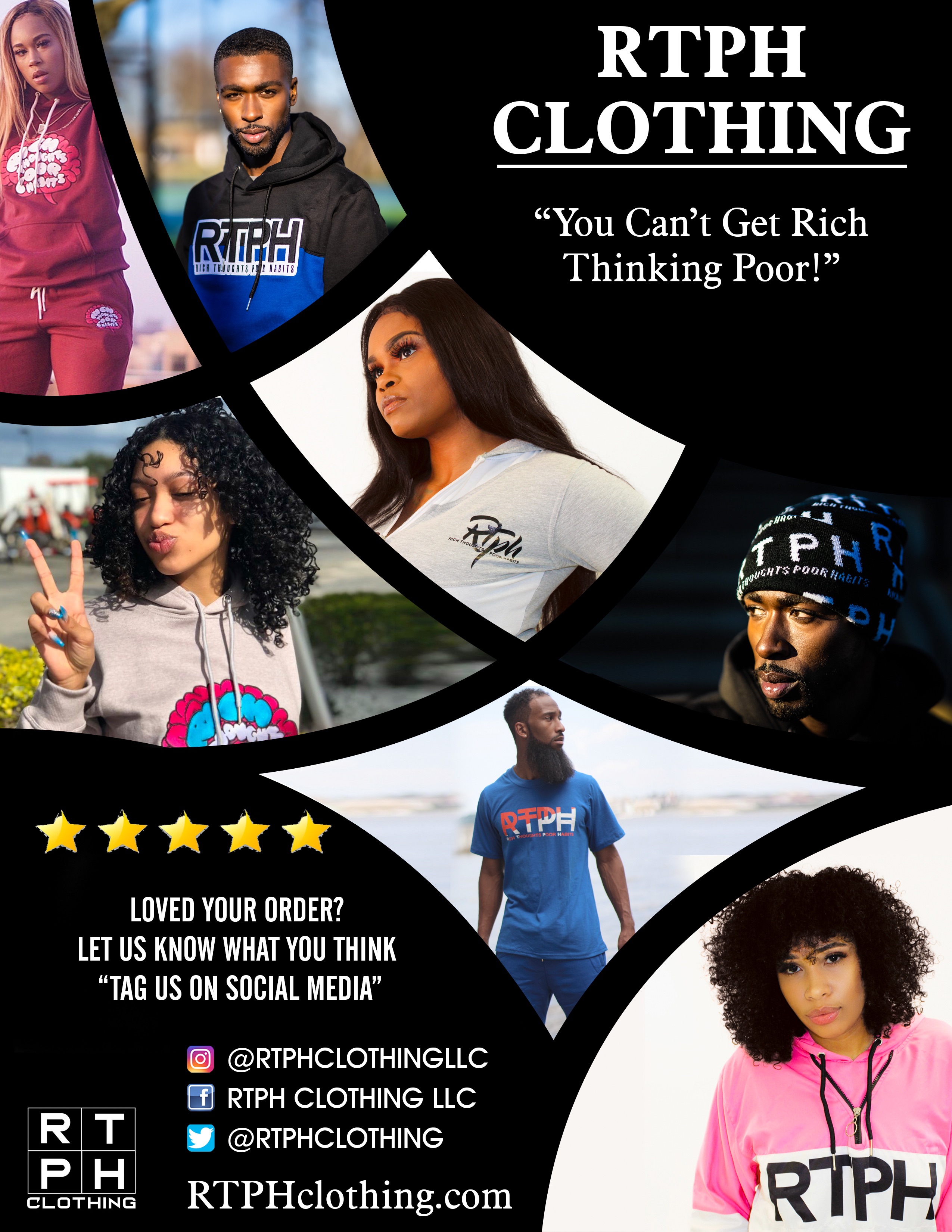 Rich Thoughts Poor Habits Clothing banner