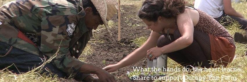 Occupy The Farm banner