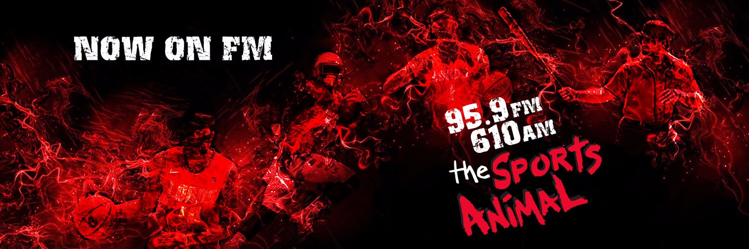 95.9 FM & AM 610 The Sports Animal banner
