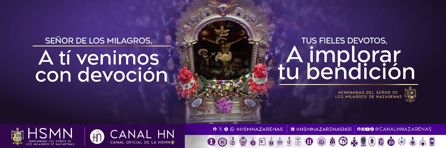 Hermandad del Señor de los Milagros de Nazarenas banner