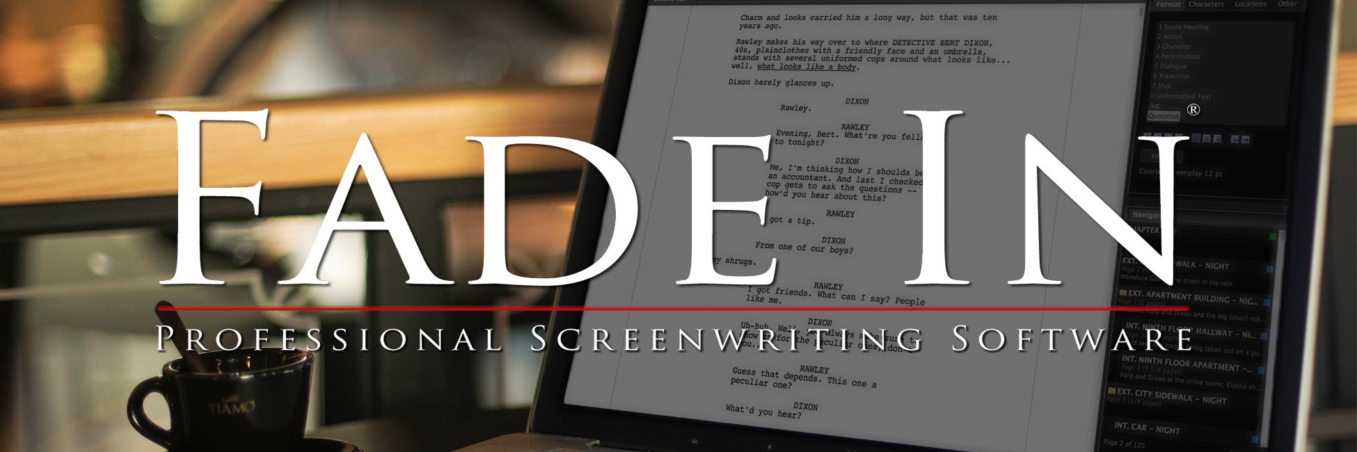 Fade In on Τwitter banner