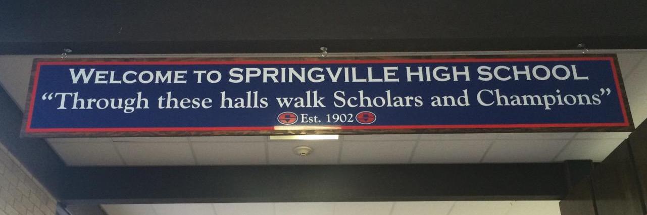 Springville High banner