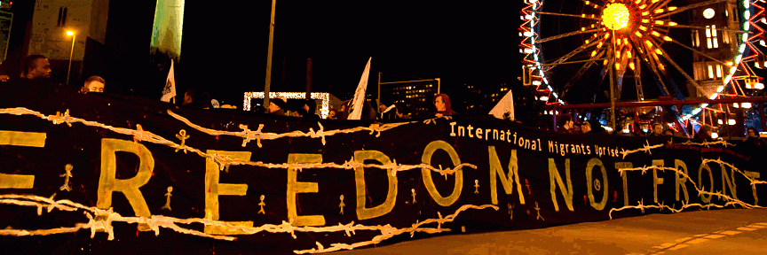 Freedom Not Frontex banner