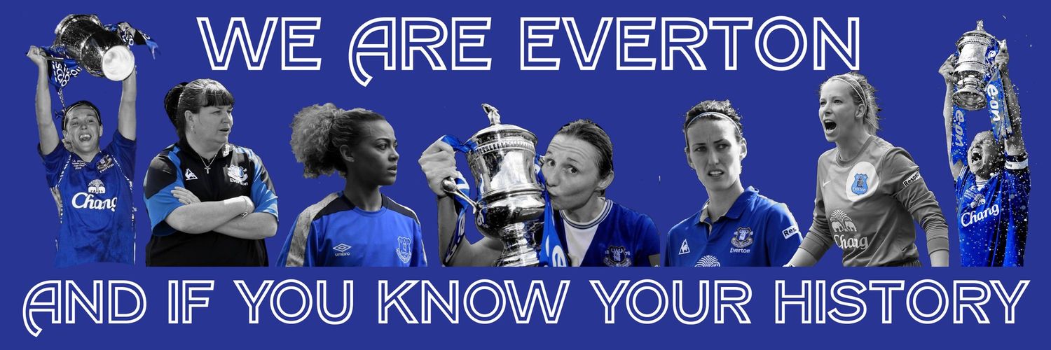 Everton Women Official Supporters Club banner