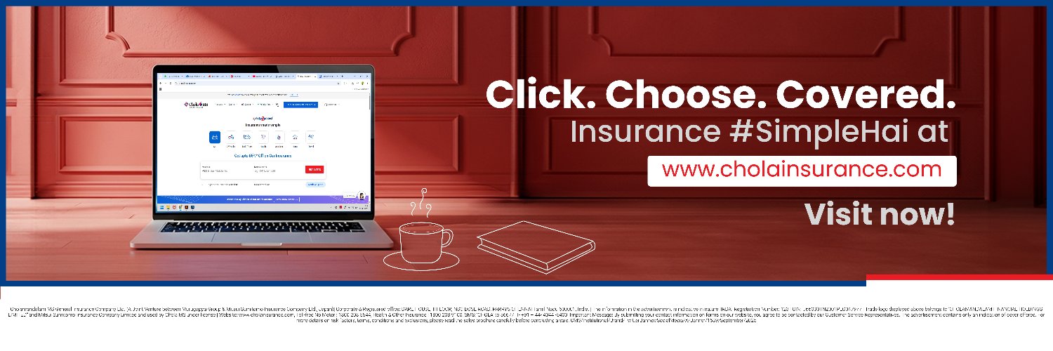 Chola MS G.I. Co Ltd banner