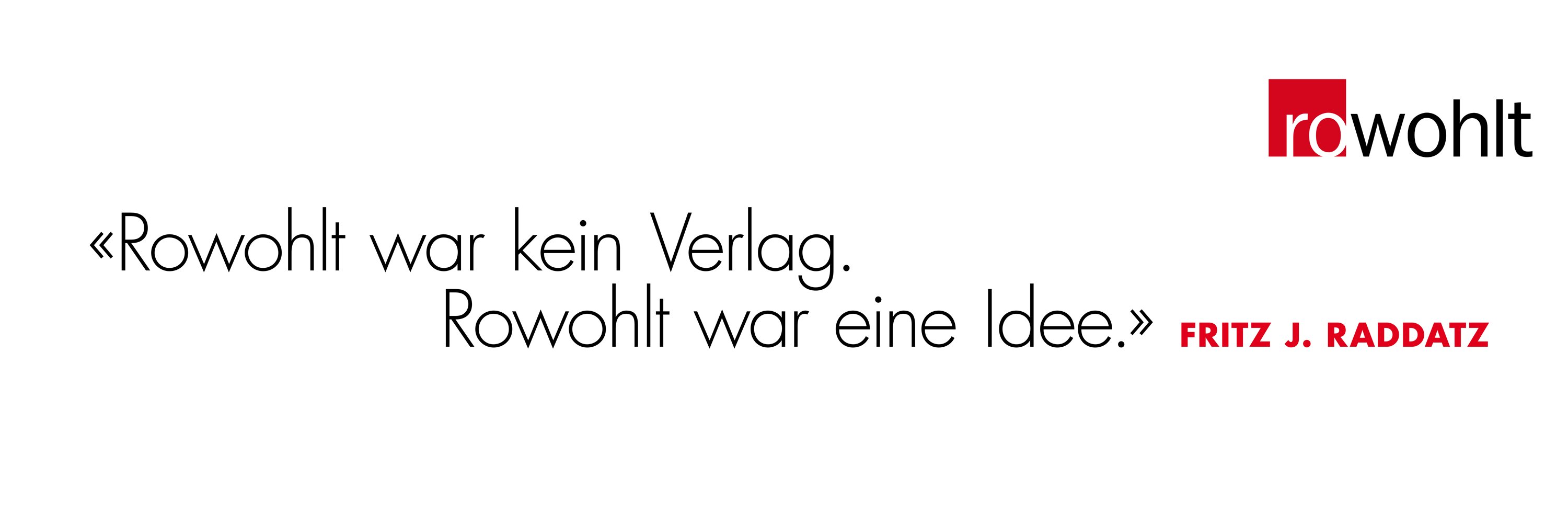 Rowohlt Verlag banner