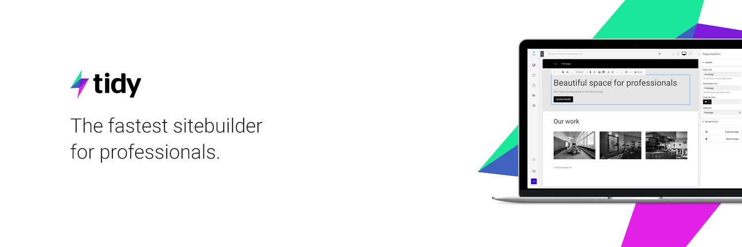 TidyCMS's profile banner image