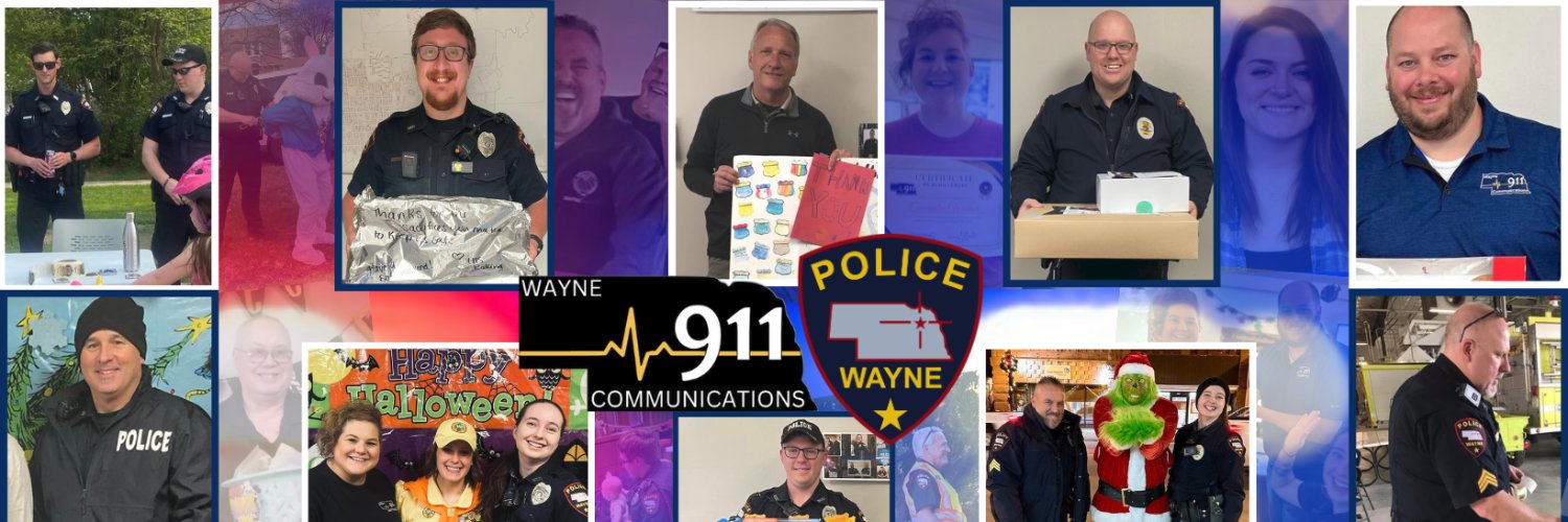 Wayne Police Dept & 9-1-1 Communications, Nebraska banner