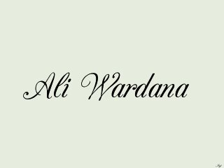 AliWardanaS's profile banner image