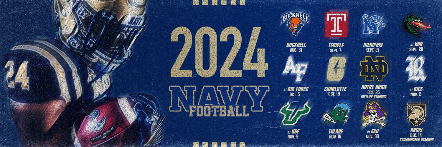 Navy Football Profile Banner