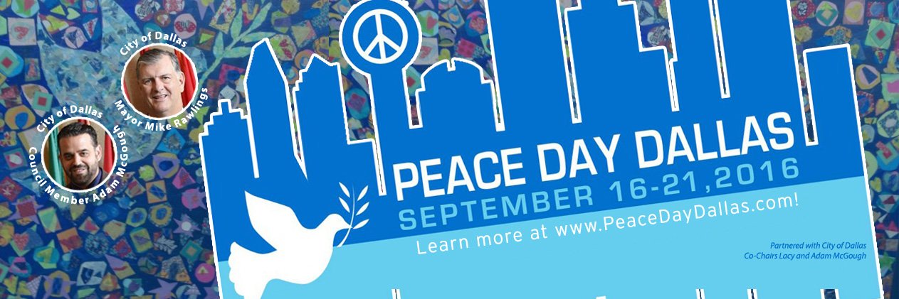 Peace Day Dallas banner