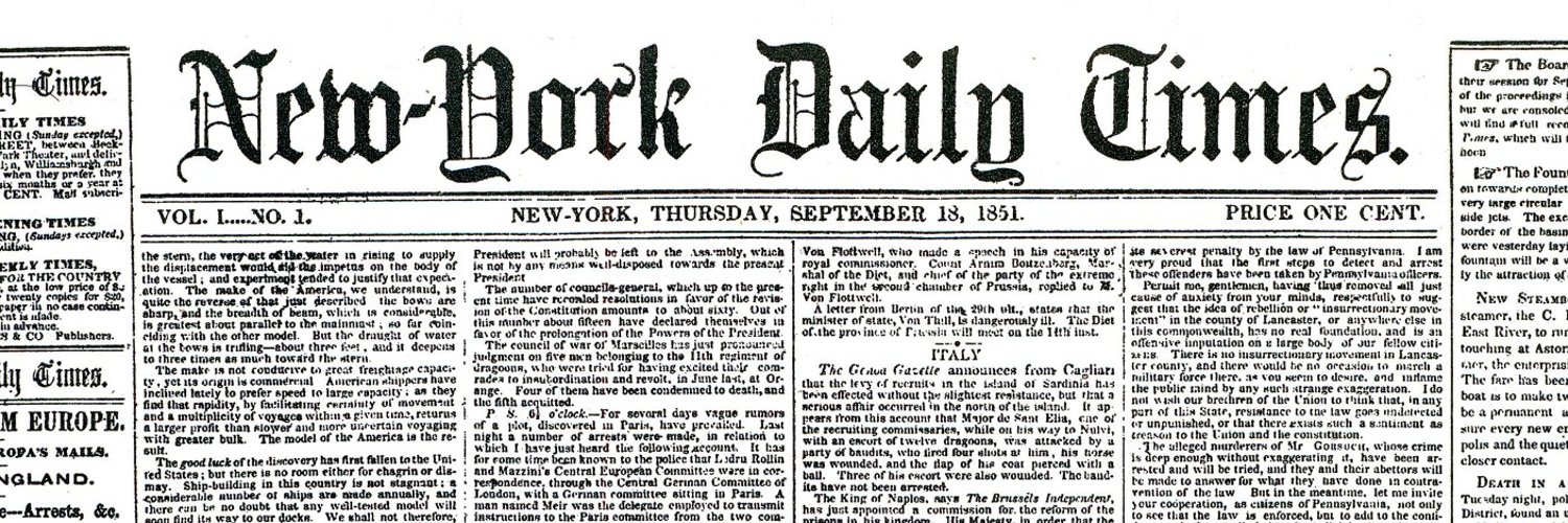 The New York Times Archives Profile Banner
