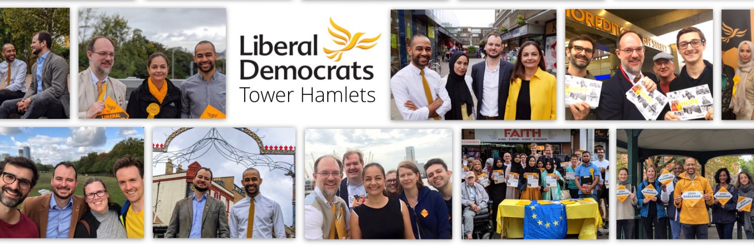 Tower Hamlets Liberal Democrats 🔶 banner
