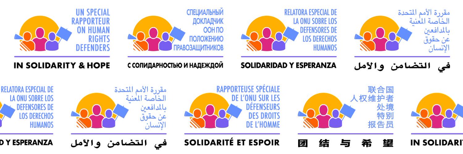 Mary Lawlor UN Special Rapporteur HRDs Profile Banner