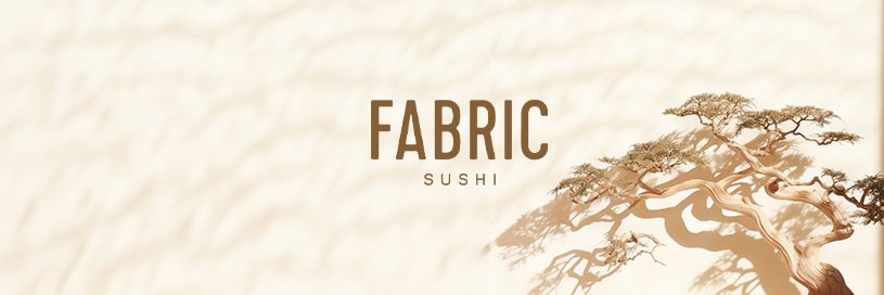 Fabric Sushi banner