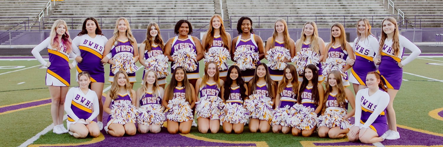 Bellevue West Cheer banner