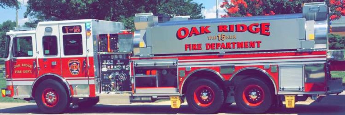 Oak Ridge Fire Dept. banner