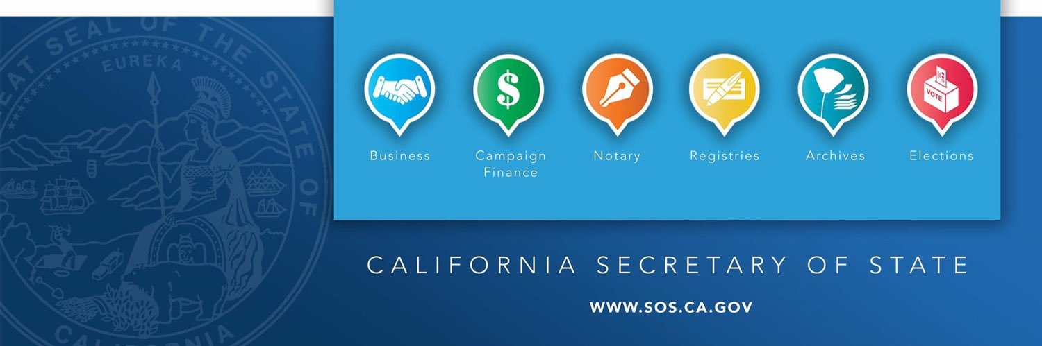 California Secretary of State's banner