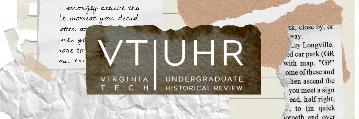Virginia Tech Undergraduate Historical Review banner