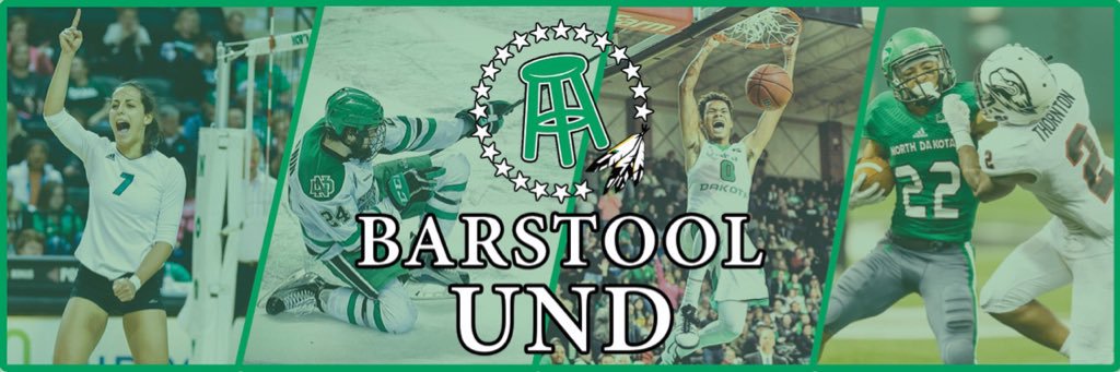 UND Barstool banner