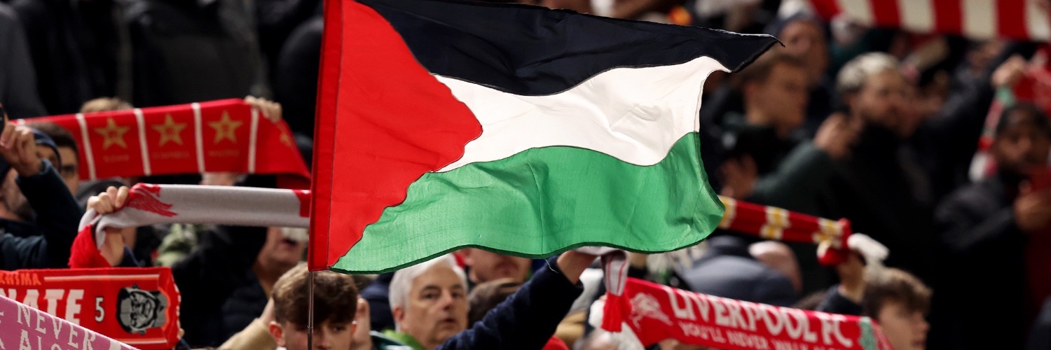 (free Palestine) banner