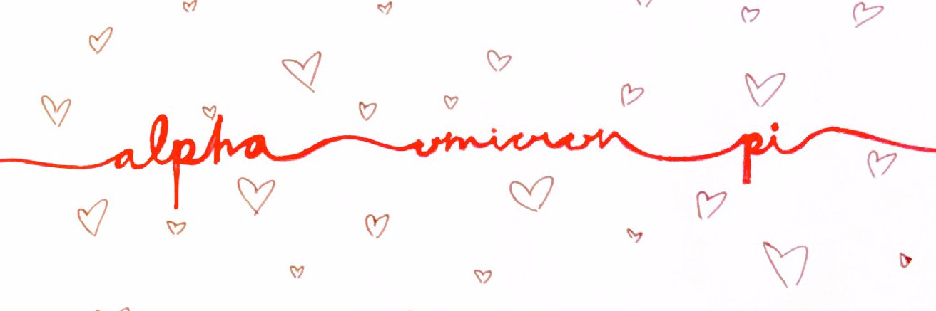 Alpha Omicron Pi banner