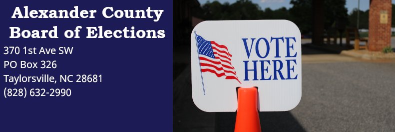 Alexander Elections banner