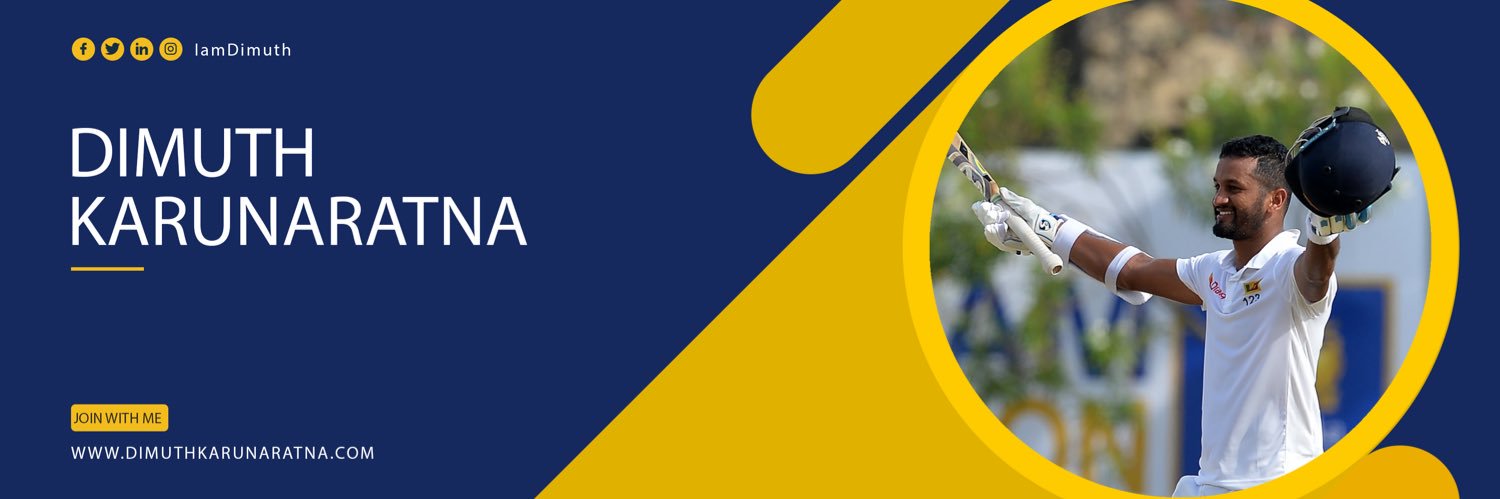 Dimuth Karunarathna 🇱🇰 banner