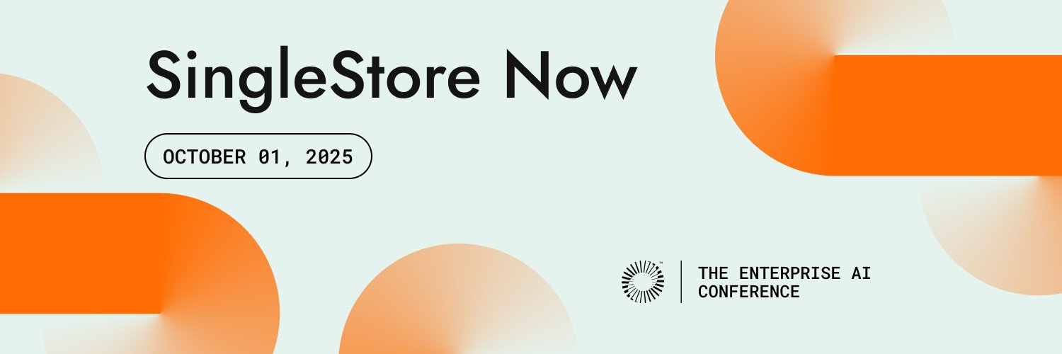 SingleStore's banner