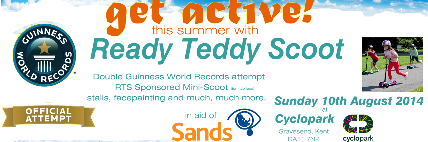Ready, Teddy, Scoot banner