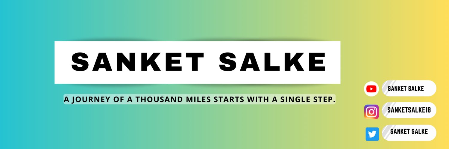 Sanketsalke's profile banner image