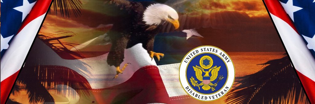 US Army Ret Permanently Disabled Veteran & Writer banner