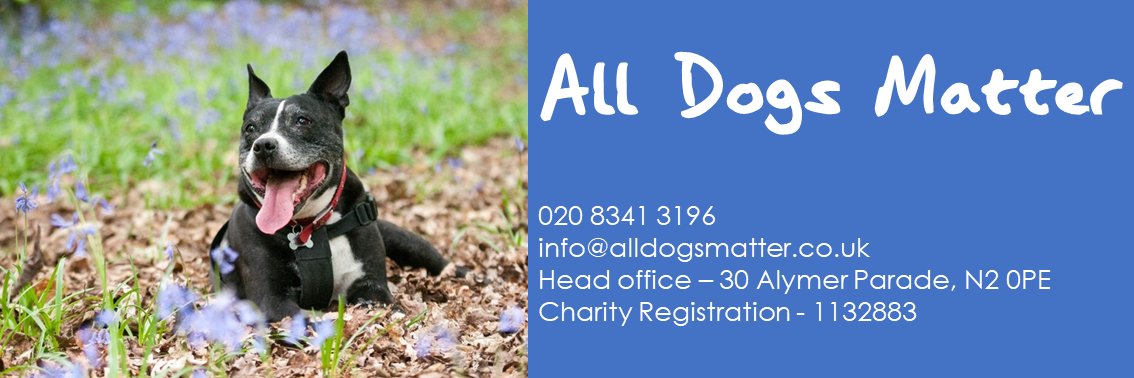All Dogs Matter's banner