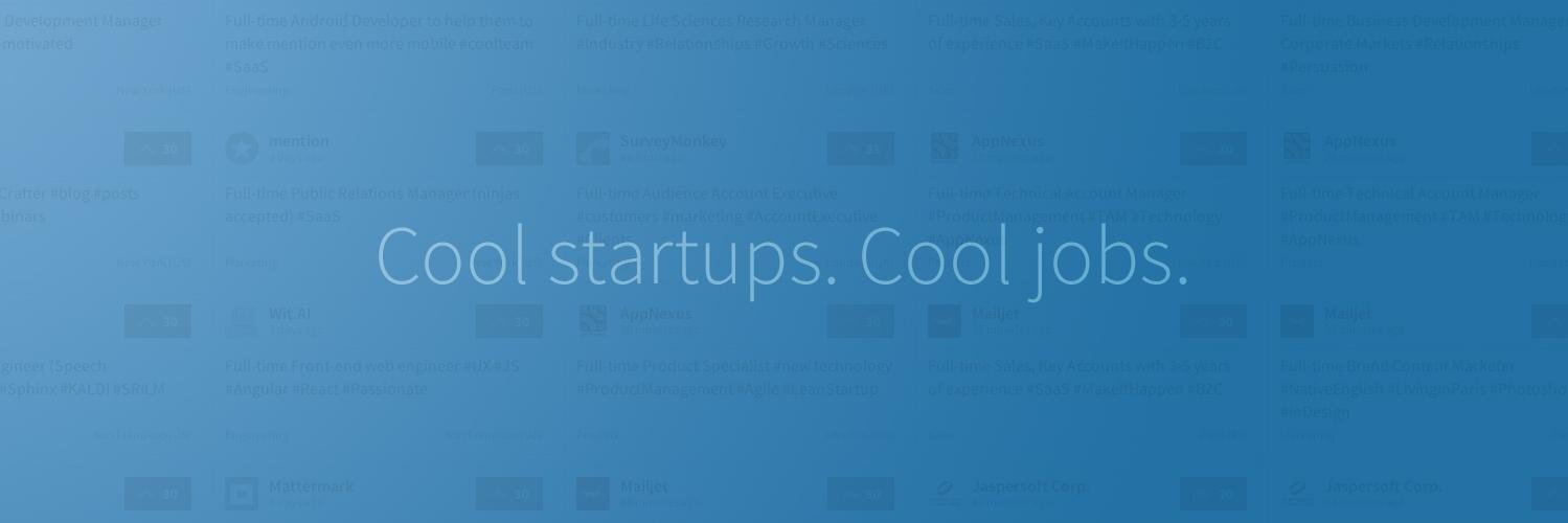 StartupJob banner