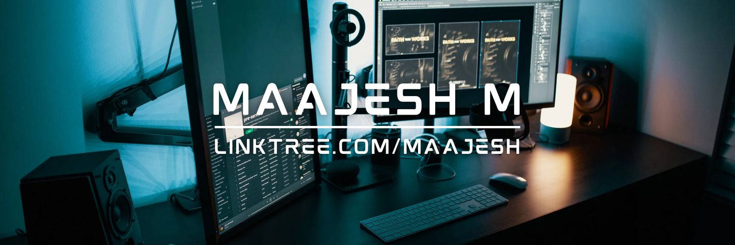 Maajesh's profile banner image