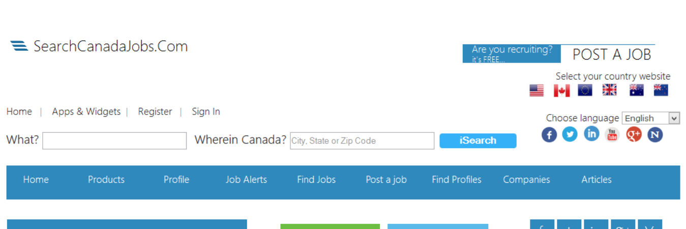 SearchCAJobs's profile banner image