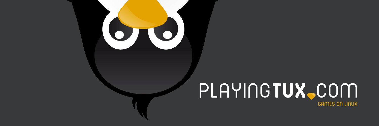 Playing Tux banner