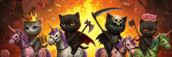 Czterej Jeźdźcy Kotkokalipsy banner